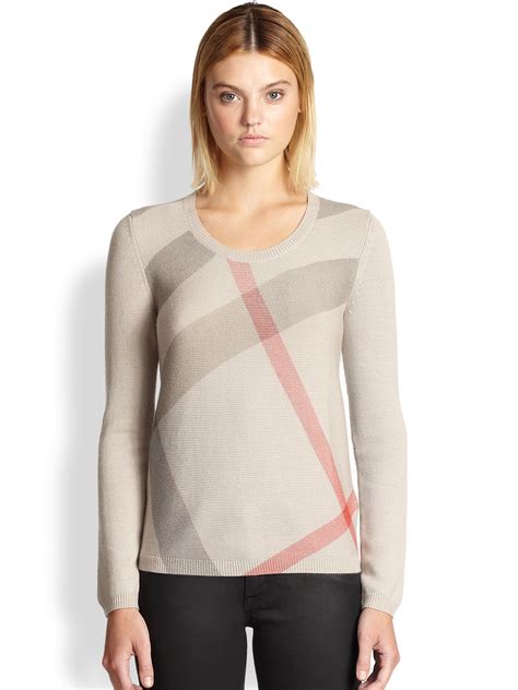 burberry cashmere pullover|burberry check cashmere.